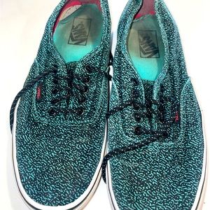 Vans men’s 10.5 black & teal